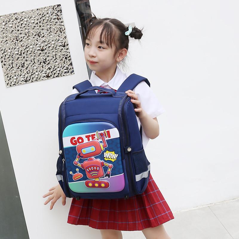 Adorable Cartoon Backpack For Kids Durable Oxford Fabric Large Capacity School Bag