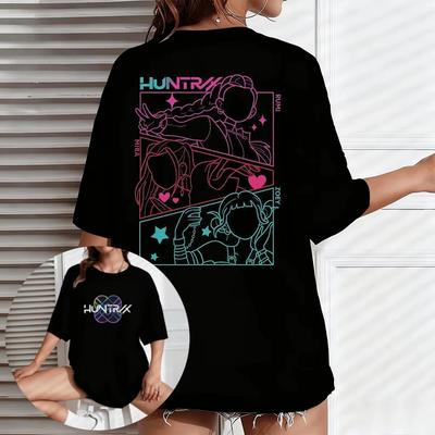 KPop Demon Hunters Graphic T Shirt Men Women Cotton Streetwear Short Sleeve 2026 Summer Mira Rumi Huntrx Print Fashion Tops