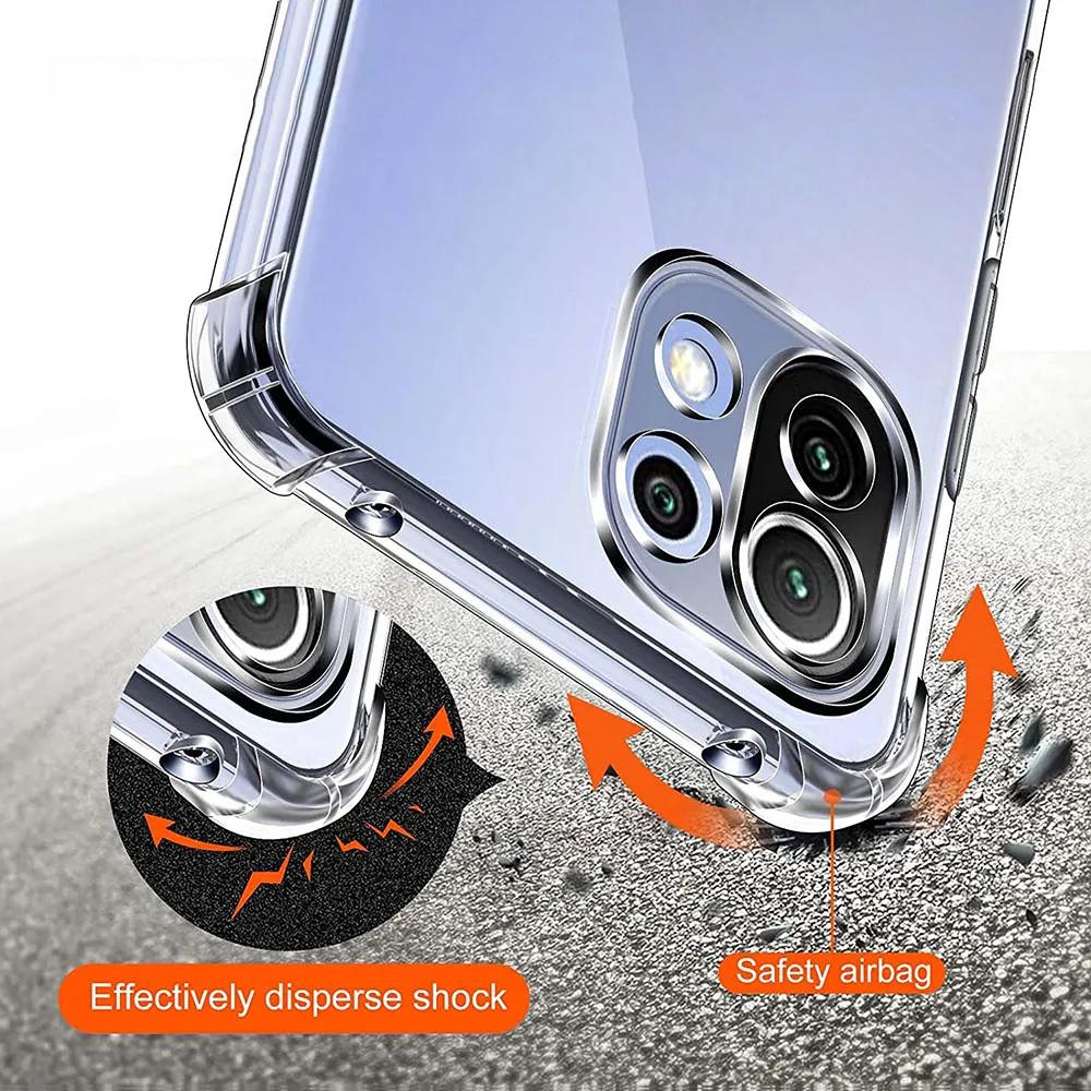 Shockproof Airbag TPU Case for Xiaomi 14T 14 13T Pro 13 Lite 12T 12 12x 11T Protective Cover Capa Fundas Coque