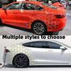 Honeycomb pattern car sticker, personalized creative waistline sticker, modified body sticker, universal rear decoration