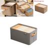 Modern Minimalist Fabric Storage Bin With Foldable Design For Clothing And Toy Organization