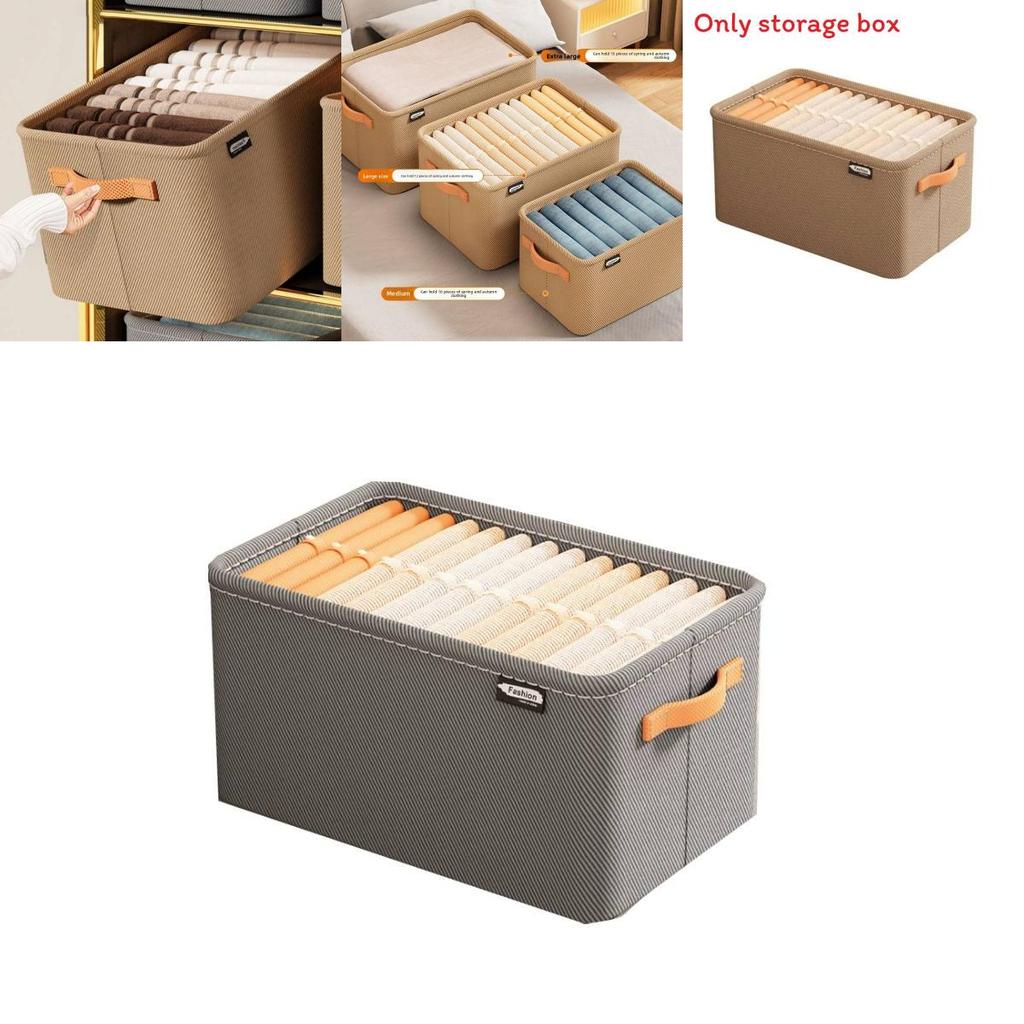Modern Minimalist Fabric Storage Bin With Foldable Design For Clothing And Toy Organization