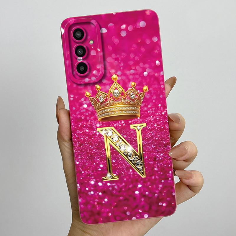 For Samsung Galaxy M13 M23 Buddy 2 Phone Case Crown Letters Soft Silicone Shell For Samsung M13 4G M 23 Shockproof Back Covers