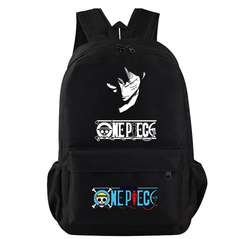 Anime One Piece Bag Large Capacity Sweet Soft Backpack for Boy Girl Children Teenager Back To School Bag Leisure Travel Bag College Canvas Bagpack
