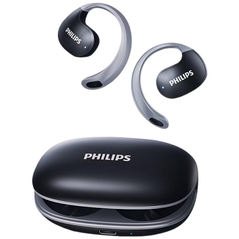 Philips TAT2708 True Wireless Open Ear Ear-Hook Bluetooth Headphones
