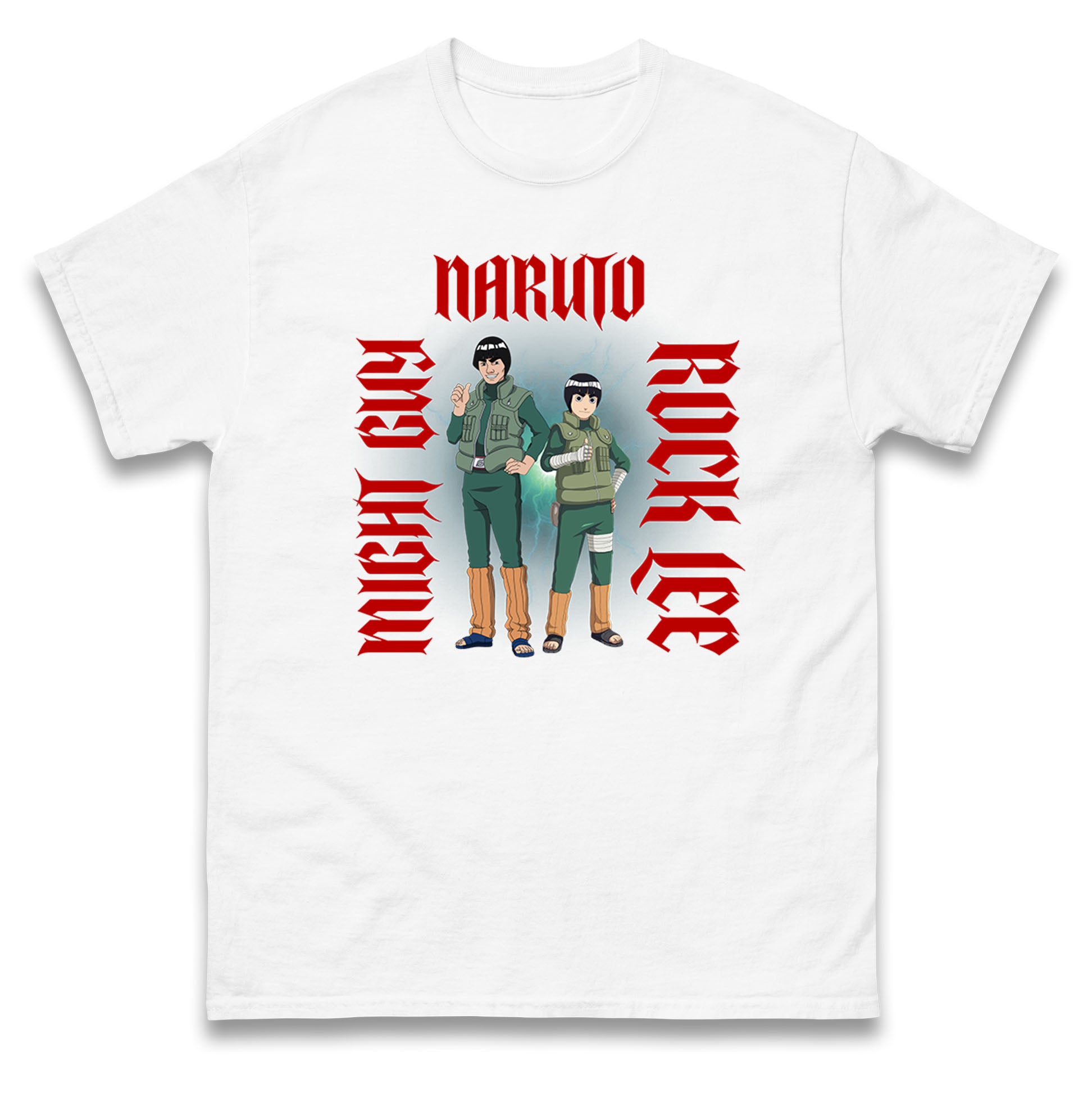 Naruto Might Guy And Rock Lee Mens T Shirt Womens Tops Tees Naruto Shippuden Top 3XL