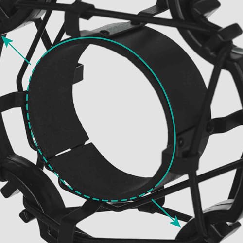 GATOR Frameworks Universal Shock Mount Microphone Holder for Condenser Microphones, 55-60mm Diameter (GMF-MIC-SM5560)