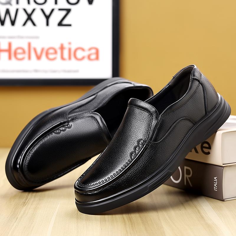 Fashion Genuine Leather Men's Casual Shoes Fashion Business Loafers Formal Business Shoes Stylish Moccasins Lightweight Driving Footwear