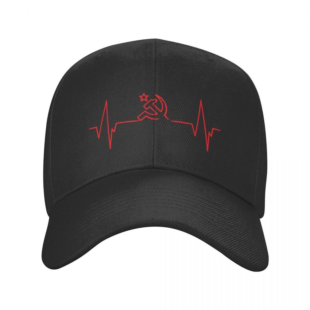 Classic Heartbeat Rossia Russia CCCP Baseball Cap Adult USSR Adjustable Dad Hat Unisex Women Hip Hop
