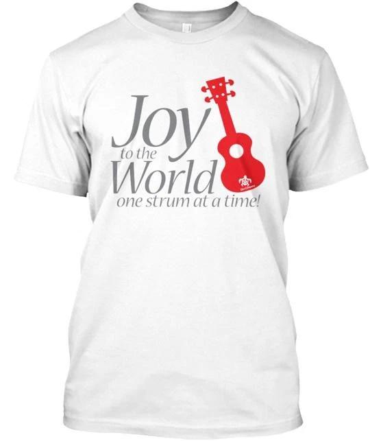 Ukulele Joy to the World Tee T shirt Made in USA Size S 5XL 2XL