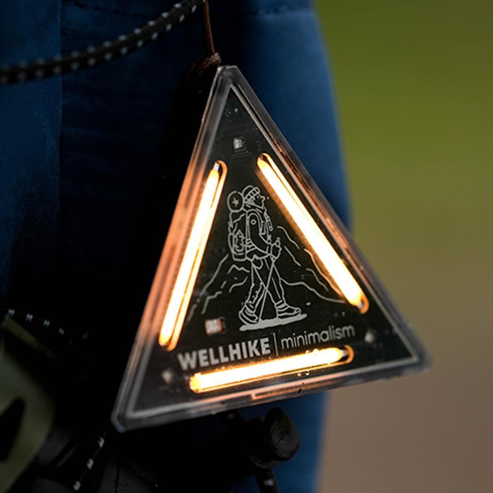 LED Varovné světlo pro noční jízdu Nabíjení Type-C Vysoce viditelné Varovné světlo Vodotěsné Světlo na kempingový batoh pro noční cyklistiku