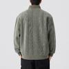 2025 Men's Plus Size Heavyweight Hoodie: Autumn/Winter, Half-High Collar, Casual Loose Fit