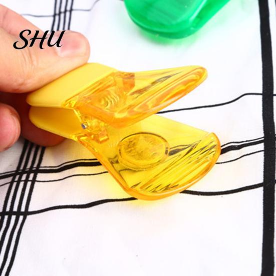 Refrigerator Magnet Clip 12Pcs Bag Sealing Anti-Slip Magnetic Sealable Food Storage Bright Color Translucent for Home Snack