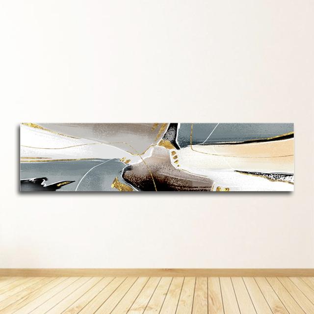 

Картинки для вітальні. Синій друк. Прикраса. Абстрактний зелений сяючий похмурий полотно. Золотий пігмент. Плакат. Настінне мистецтво. 20cm×40cm NoFrame