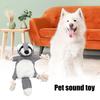 Yousheng Pet Toy Plush Fox Raccoon Squirrel Shape Dog Chew Toy Interactive Pet Squeak Toy Bite-Resistant Teeth Cleaning Playing Toy for Cats Dogs