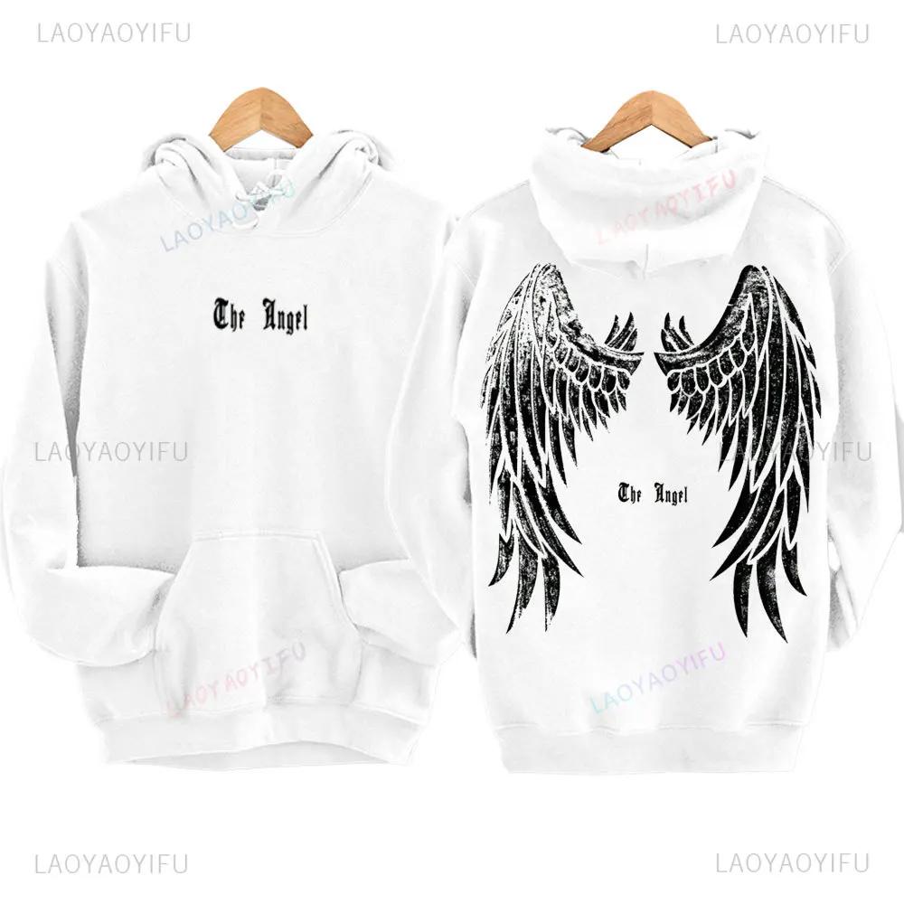 Herren Herbst und Winter Neue Mode Flügelbedruckter Hoodie Hohe Qualität Herren Lässige Street Sport- und Fitnessbekleidung Y2k Oberteile