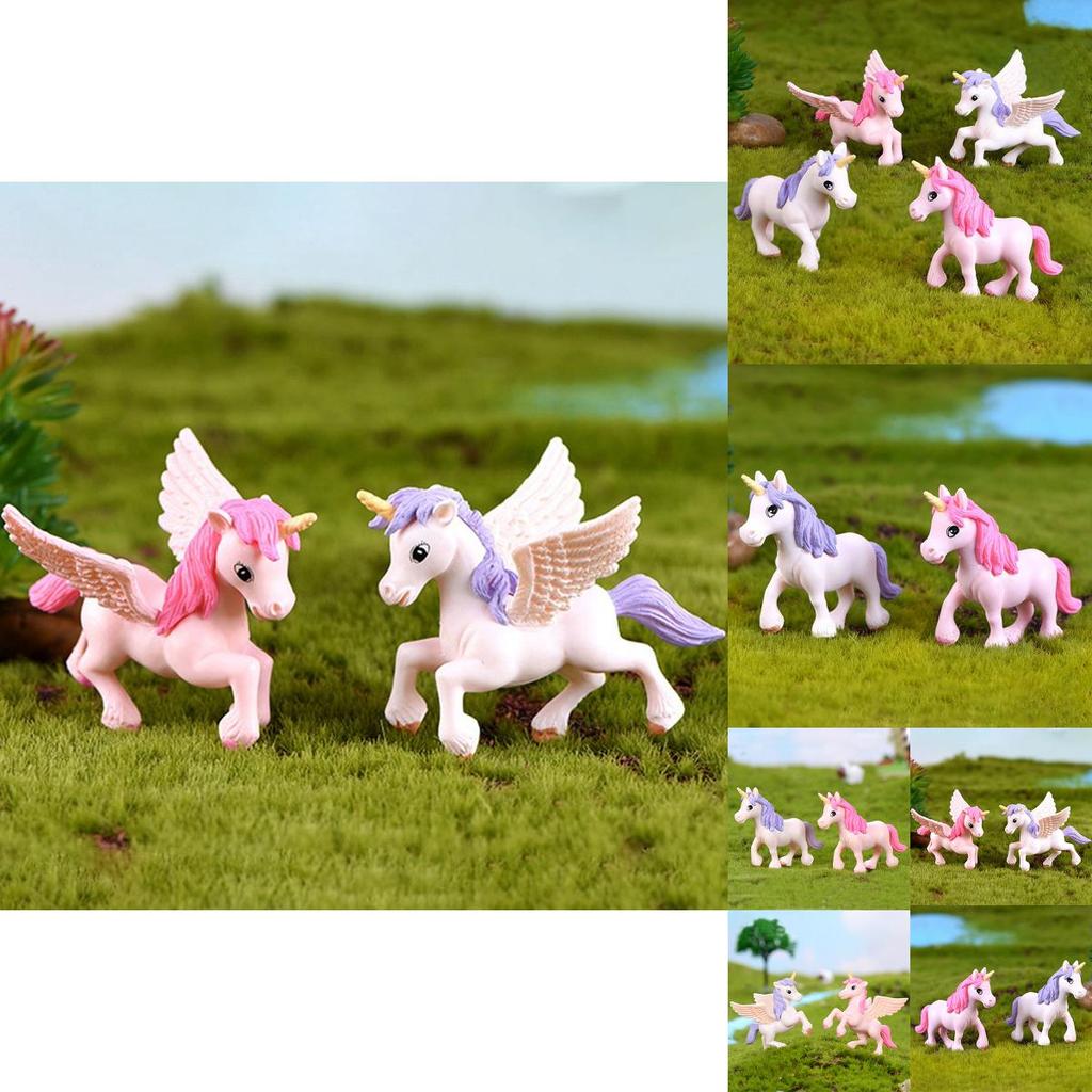 Adorable Unicorn Figurine For Micro Landscape And Fairy Garden Decor