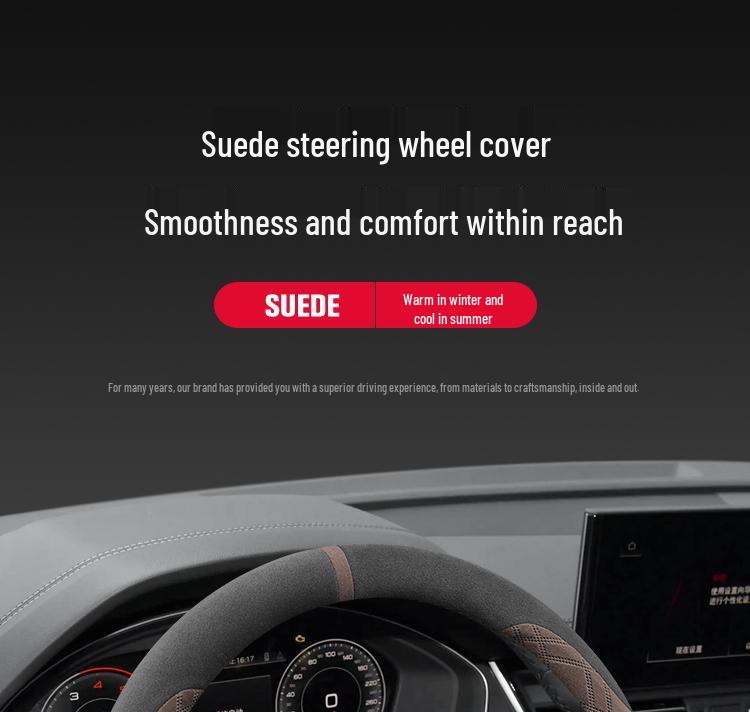Electric MINI Steering Wheel Cover: Ultra-thin, Anti-slip, Sweat-absorbing, Plush Winter Grip.