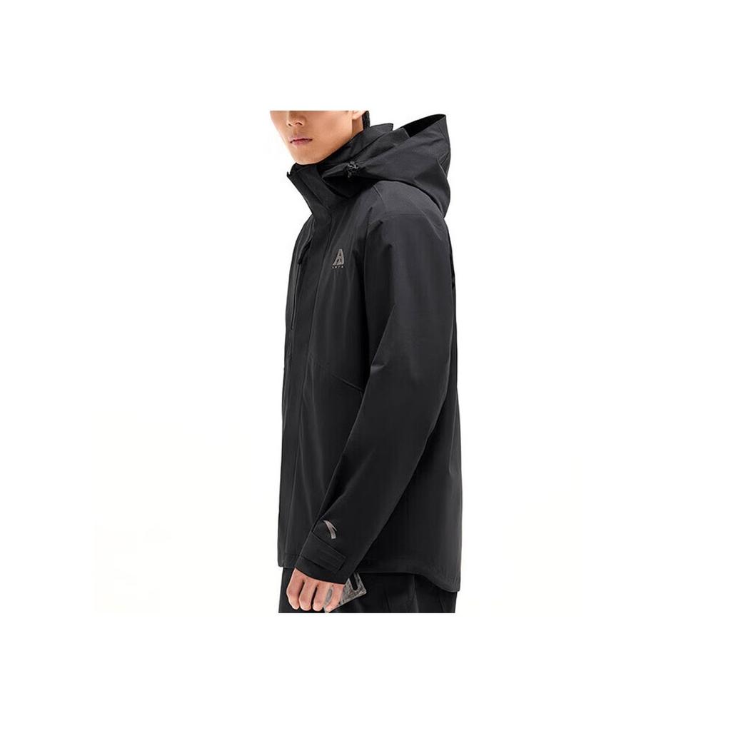 Anta Waterproof Windproof Three-In-One Fleece Jacket With Hood Men Jacket Basic-Black 952347607-2