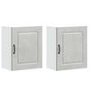 Kitchen Wall Cabinets 2 Pcs Kalmar Concrete Grey Particleboard