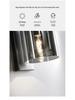 Nordic Style Luxury Crystal Glass Bedside Wall Lamp for Bedroom & Entrance