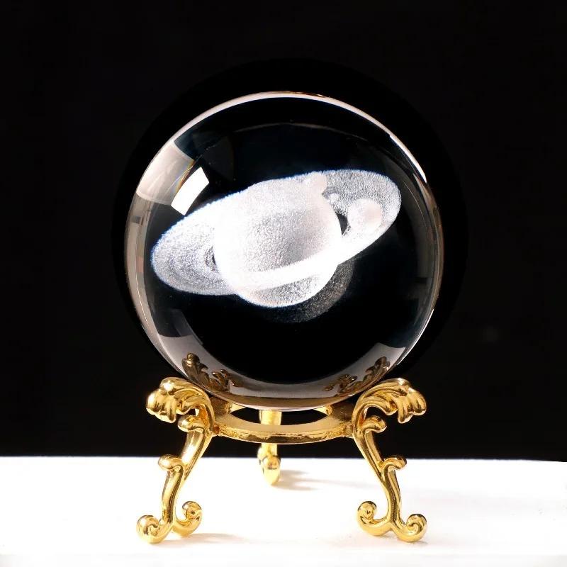 Creative Crystal Figurines Clear Orb Celestial Sphere Valentines Day Gift Graduation Keepsake Christmas Decorations Desk Accesso