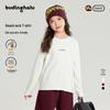 Girls' Winter Warm Letter Print Long Sleeve Top