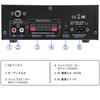 Bluetooth HiFi Stereo Power Amplifier Receiver Channel 2x40W Mini Amplifier Small Home Audio Amplifier with Control Input for Speakers 5.0 2.0