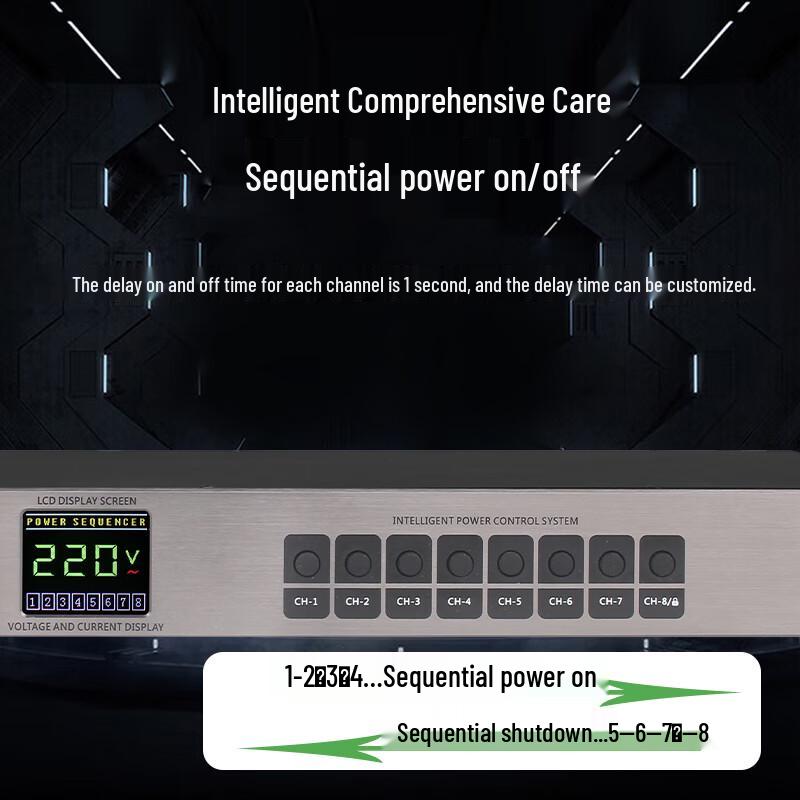 Huidu S108A 8-Channel Professional Power Sequencer (CN version)