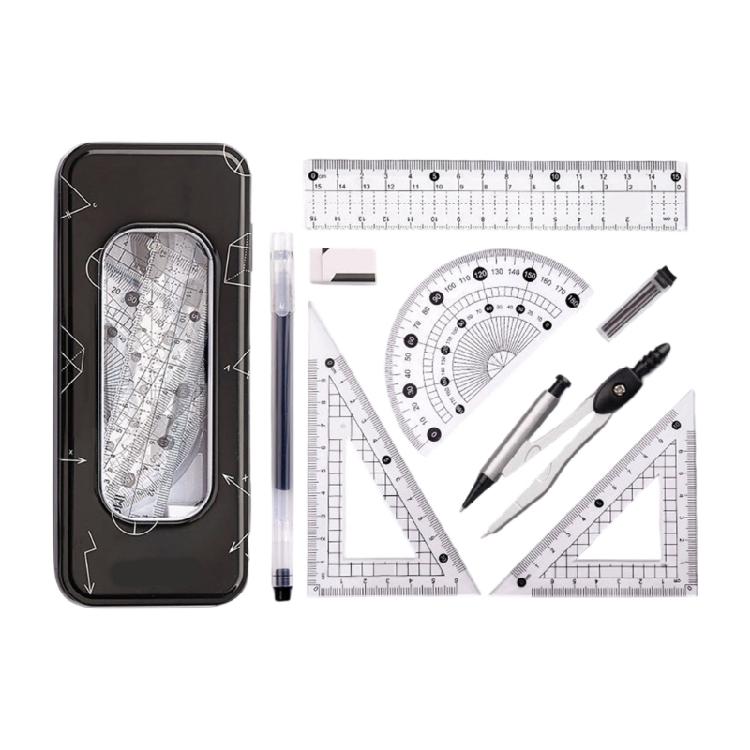 Conjunto de Bússola e Régua Com Pegada Ergonômica Para Uso Confortável em Aula de Matemática Design de Engenharia e Desenho Arquitetônico