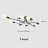 Modern LED Pendant Light Minimalist Iron Multi Head Line Lamp For Bedroom Living Room Study Coffee Shop Bar Indoor Decor Fixture