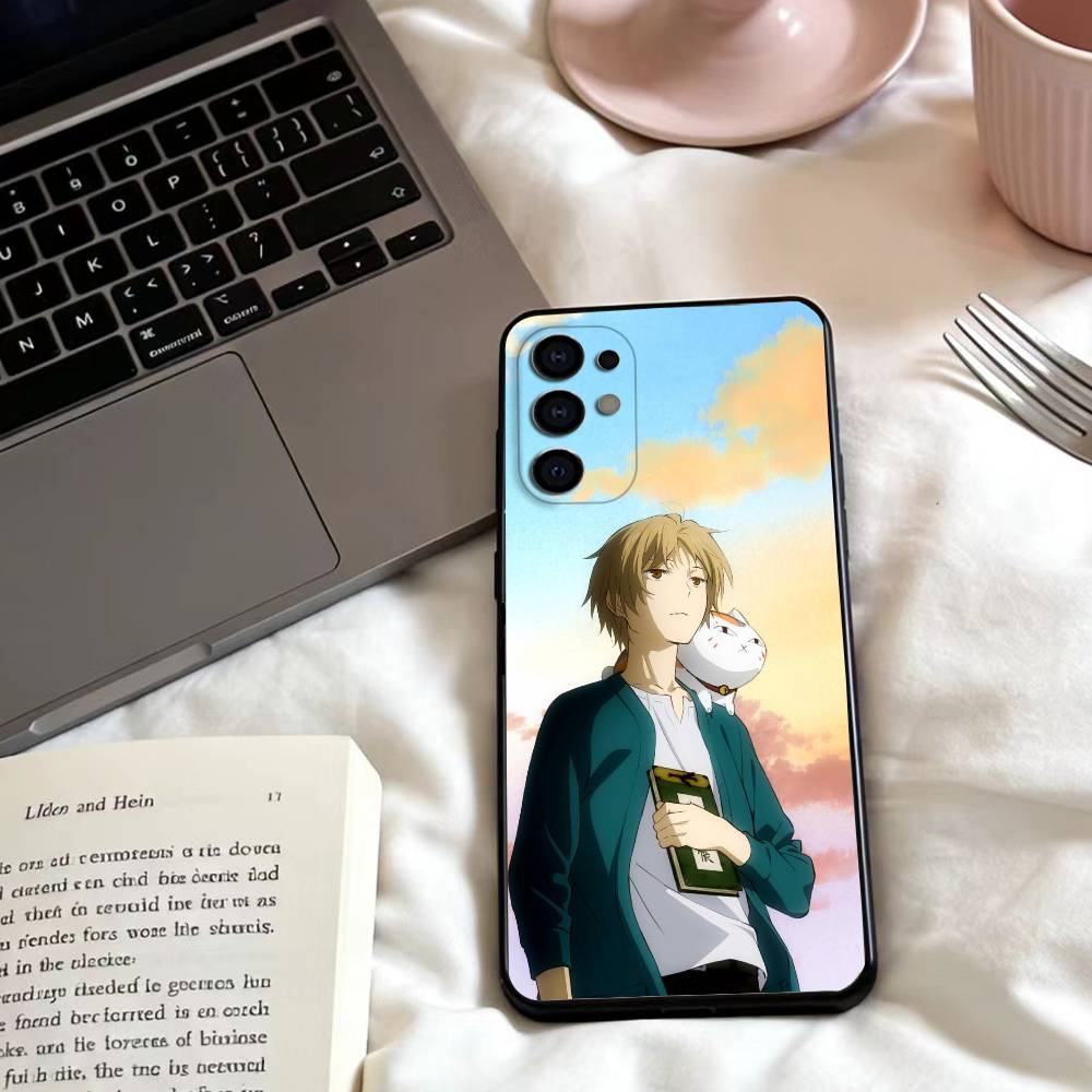 Anime S-Sensei Natsume  Phone Case For Samsung S25,24,23,22,30,21,10,9,Ultra,Plus,Lite,FE,4,5 G Soft Black Case