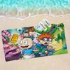 Cartoon Funny R-Rugrats Microfiber Blanket Quick Drying Beach Towels Oversized Printing Super Absorbent Pool Towel Blanket
