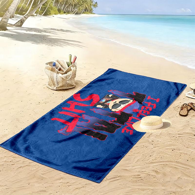 Stan South Park Print Beach Towel, Large Soft Quick Dry Towel for Beach Camping Swimming