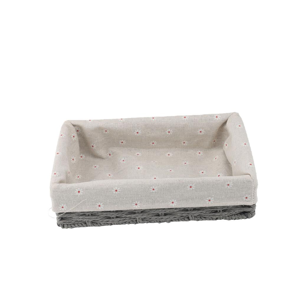 Woven Storage Basket for Desktop Miscellaneous Items, Snacks, Keys, Face Masks, Rattan Japanese Style Storage Basket,