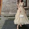 Summer Vacation Suspender Ruffle Dress Slim Yunnan Travel Mori Fairy Skirt Sanya Beach Skirt