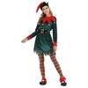 Christmas Elf Women's Costume Set Bar Party Atmosphere Enhancer Multi-Size Christmas Women's Holiday Outfit