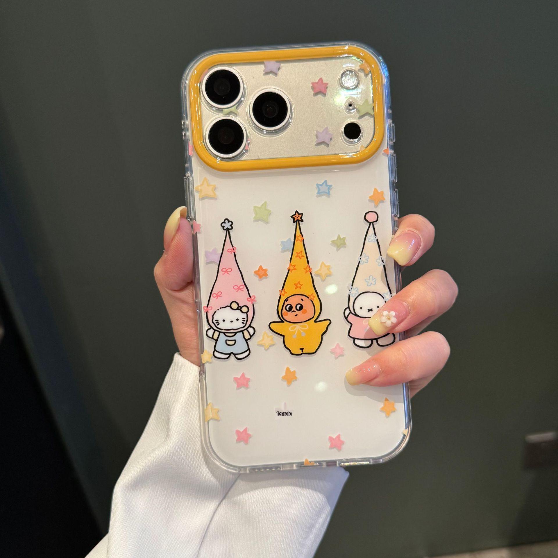 

Elegant Starry Cat iPhone 17 Pro Max/15 Pro Phone Case - Cute Compatible with 14/15 iPhone 16