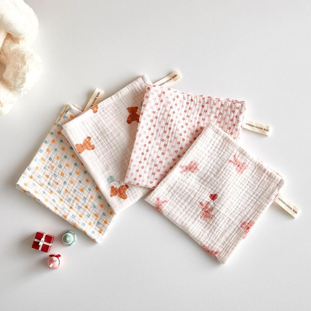 Miękki Podwójny Muślinowy Ręcznik do Rąk Zestaw 4 szt._KB0126001_KB0126001