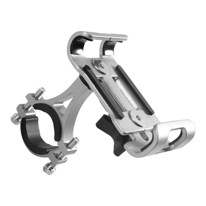 Motorrad Handyhalter Metall Aluminiumlegierung Rutschfest Mike Fahrrad Moto Halterung GPS Clip Universeller Handy Ständer für Handy