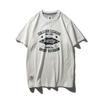 Export Export to Domestic Sales American Retro Pure Cotton Short-Sleeved T-shirt Men's Trendy Summer All Cotton Base White T-shirt