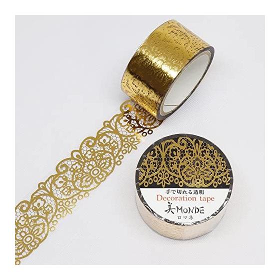 Made in Japan GR-4077 Camiso  SAIEN Masking Tape  Romanee (gold leaf) 20mm x 3m
