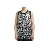 Jordan Dri-Fit Zion Full Print Basketball Performance Mesh Tank Top Men Tops Black DH0595-010