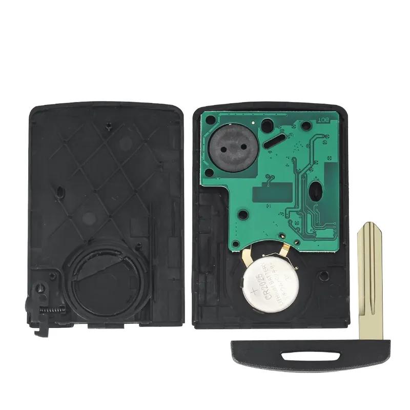 KEYYOU 433MHz PCF7952 Chip 4 Tasten Auto Fernbedienung Schlüsselkarte Für Renault Megane III Laguna III Koleos CLIO Smart Card 2008-2011