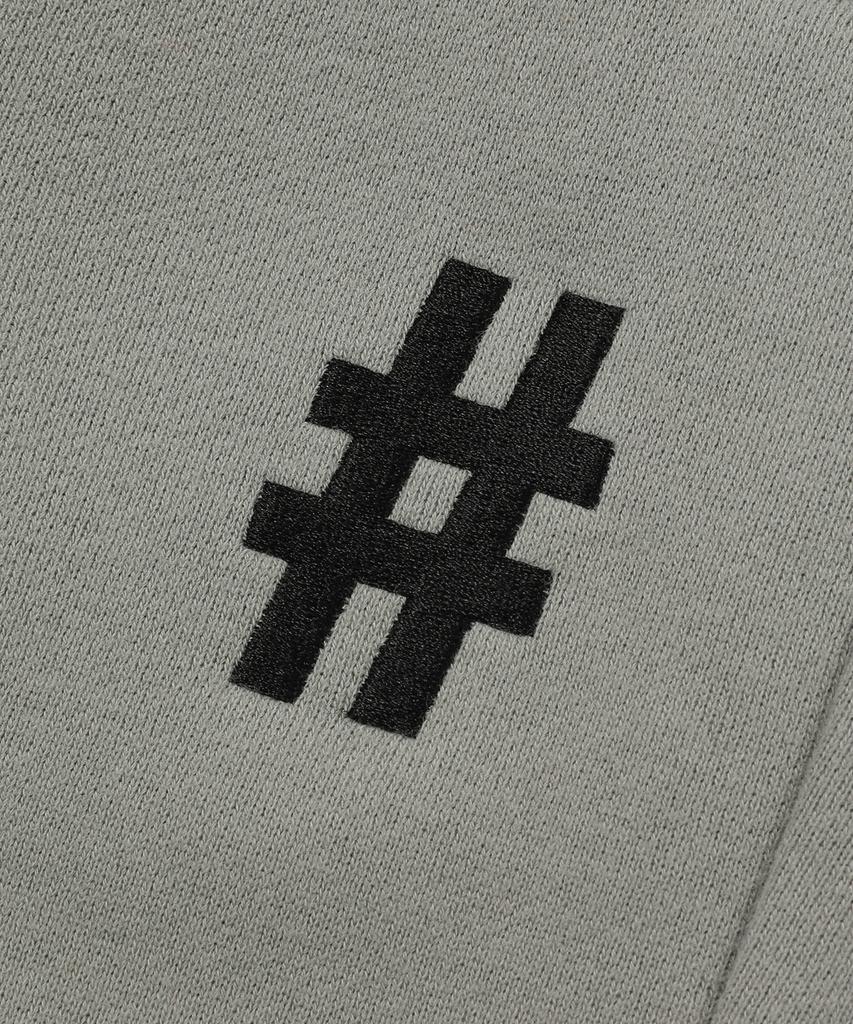 BEENTRILL Essential Hashtag Logo Brushed Sweatpants (Khaki)