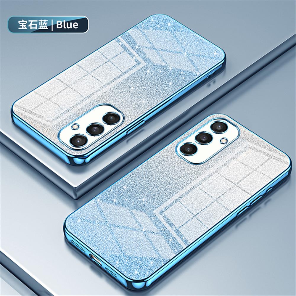 FLYKYLIN Luxury Gradient Glitter Bling Plating Case For Samsung Galaxy S24 S23 S21 Fe S22 Plus Ultra 5G Soft Silicone Back Cover