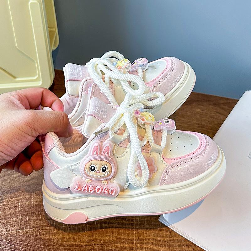 Children's Ultra-light Soft-soled Shoes Student Version Sports Shoes All-match White Shoes