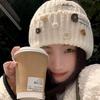 Knitted Woolen Hat for Women In Autumn and Winter Korean Style Cold Proof and Warm Pullover Hat Versatile and Face Friendly Small Hat  Trendy