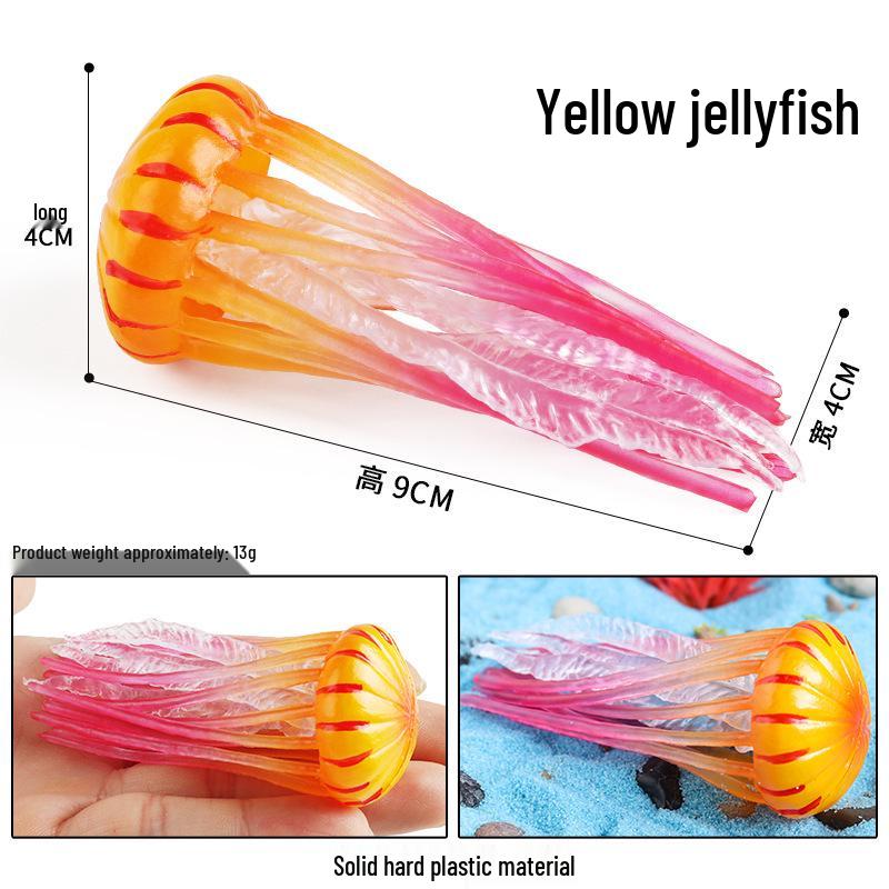 Solid Cross Water Drop Fish Simulation Toy Model - Bobo Sea Creature Ornament