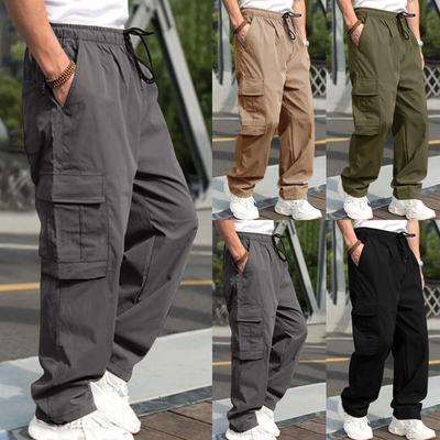 Men's Solid Color Outdoors Pocket Work Trouser Pant